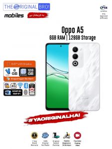 Oppo A5 - 6GB RAM - 128GB Storage - Easy Monthly Installments - PTA Approved - 1 Year Official Warranty - The Original Bro Mobiles - TOB70